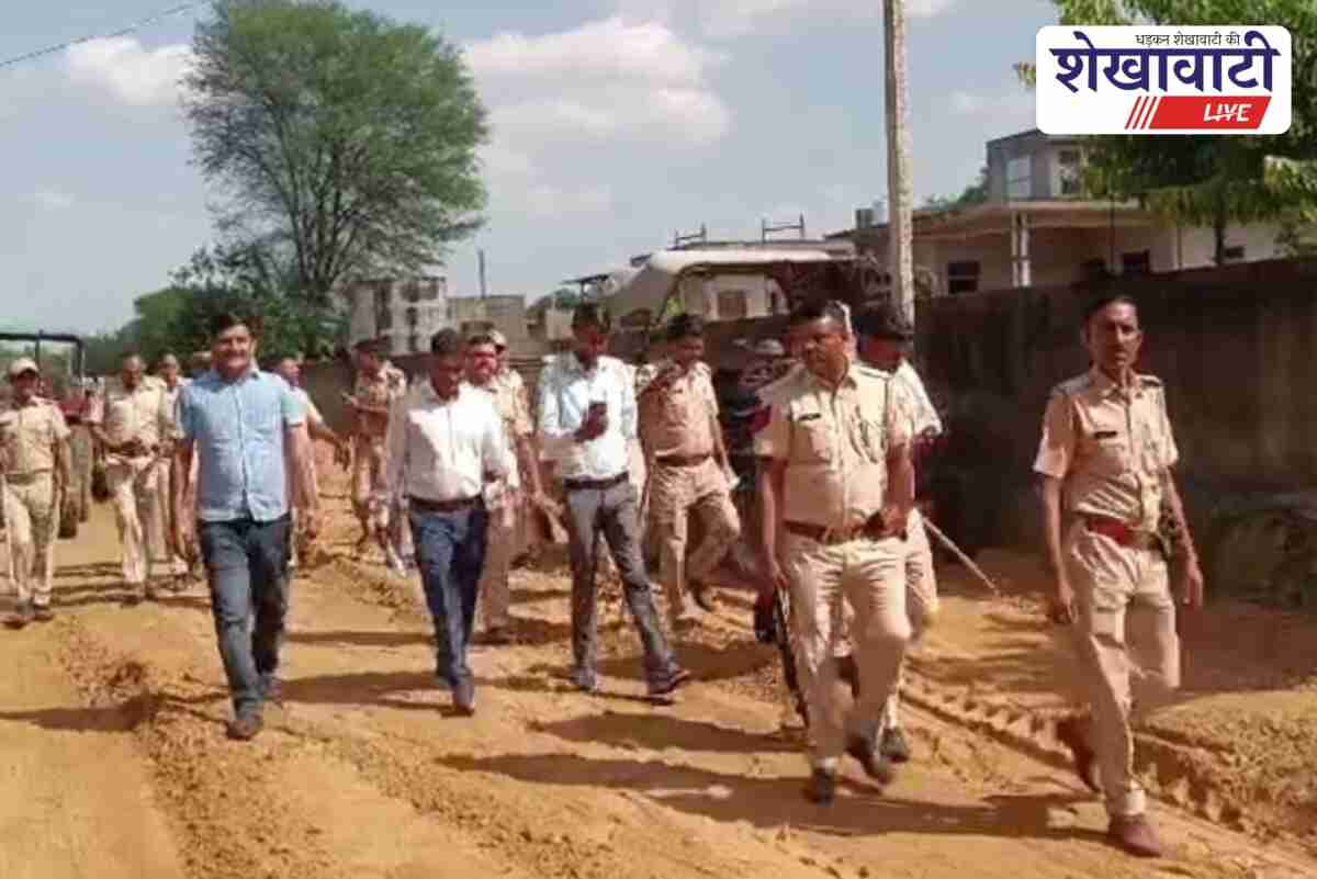 Revenue team removes road encroachment in Shrimadhopur, Sikar villages relieved
