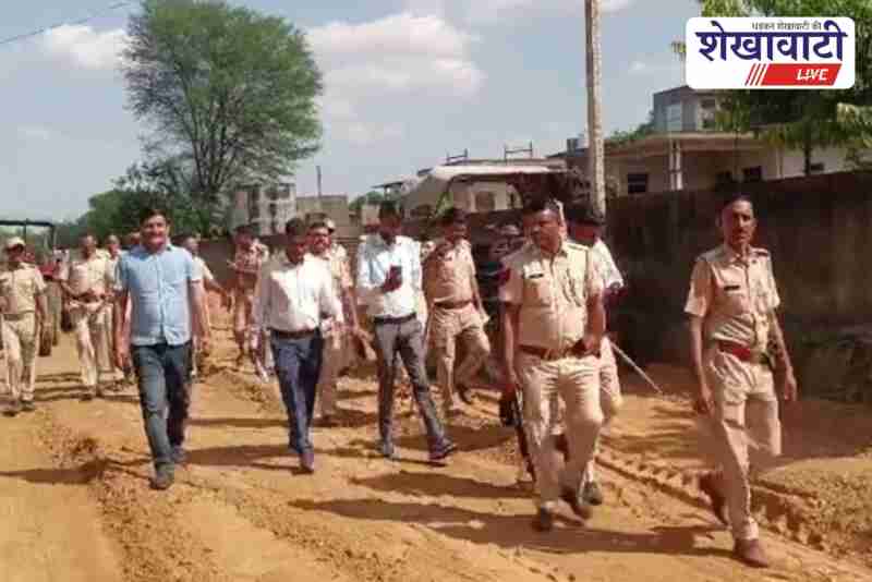 Revenue team removes road encroachment in Shrimadhopur, Sikar villages relieved