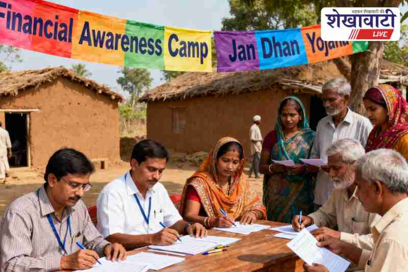 Jan Dhan Shivir organized in rural areas of Sikar district
