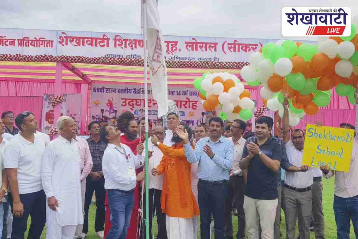 State-level badminton tournament begins at Shekhawati School, Losal
