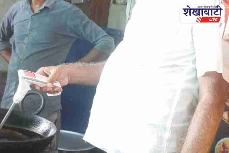 Food safety team collects samples, destroys reused oil in Salasar