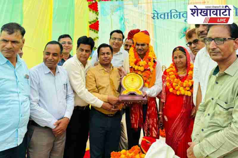 Resa Churu honors retiring CBEO Dhannaram Prajapat in ceremony