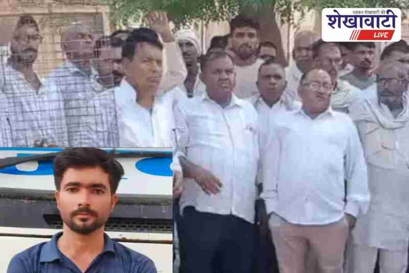 Protest in Churu after youth dies in police vehicle collision