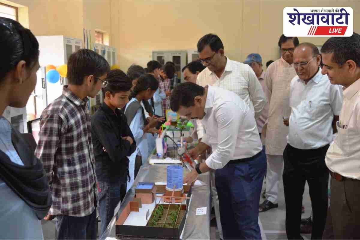 Churu district students display models at Inspire Award exhibition 2024