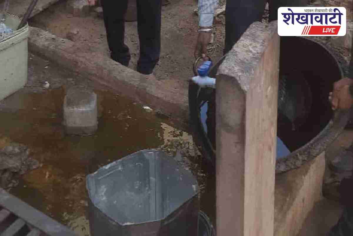 Food safety officers checking sweets and ghee during Churu festival season