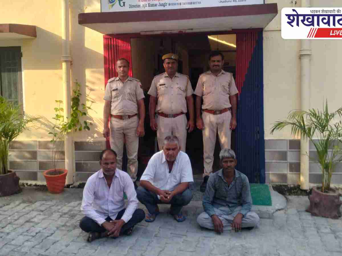 Jhunjhunu News: सुलताना में ताश के पत्तों से जुआ खेलते 3 गिरफ्तार