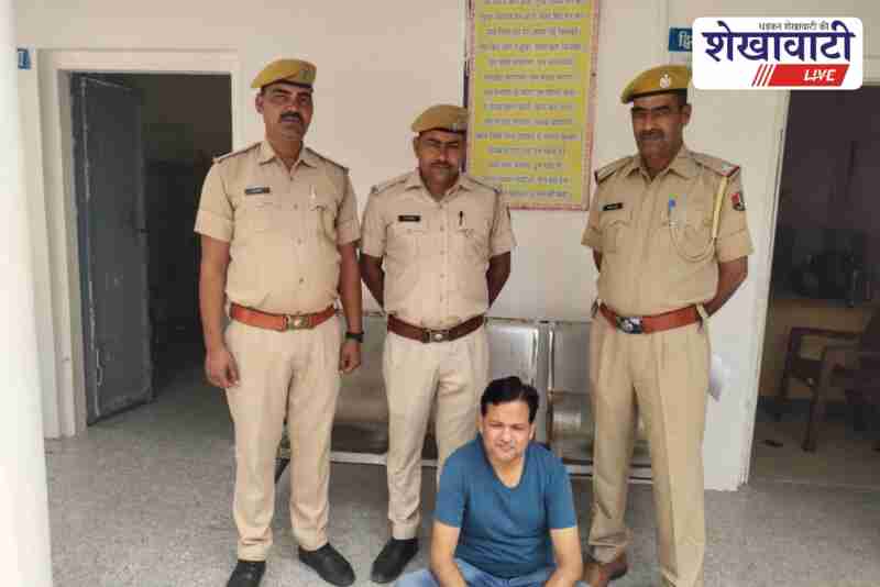 Jhunjhunu police arrest absconding warrant Vimal alias Vimlesh from Jaipur