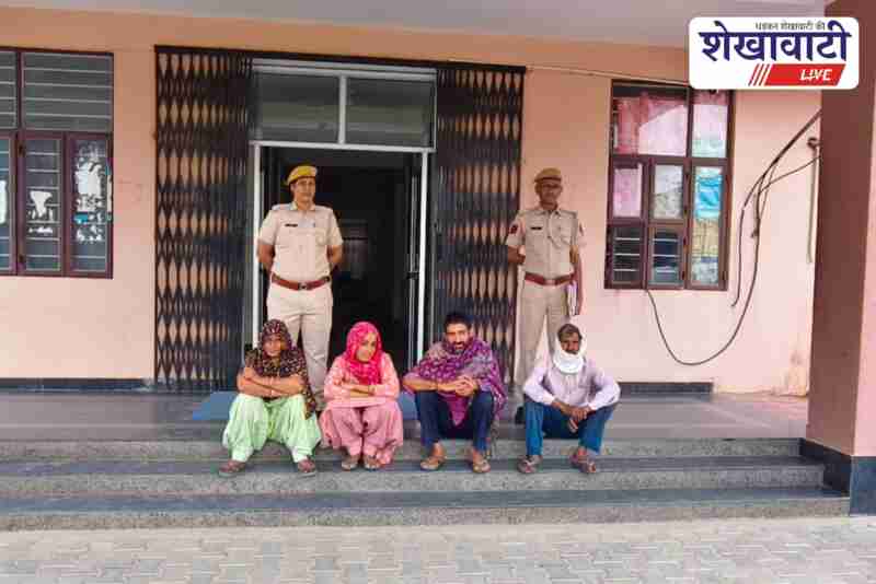Jhunjhunu police arrested four accused in Gudhagorji house attack