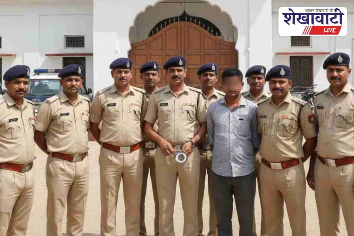 Jhunjhunu Sadar Police arrests 5000 rupees rewarded permanent warrant