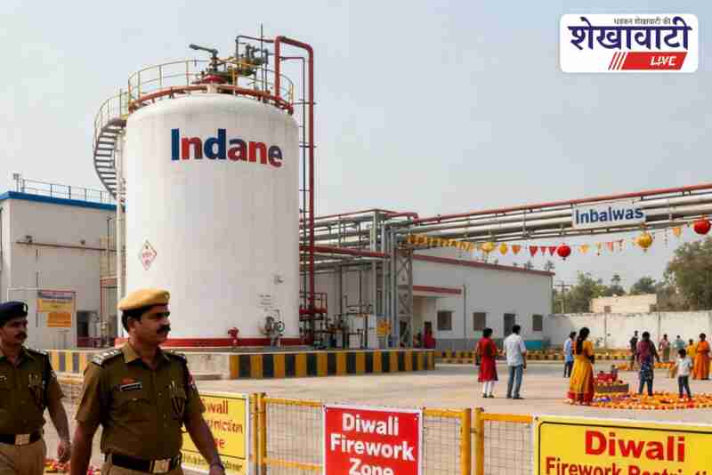 Firecracker ban near Jhunjhunu Indane bottling plant during Diwali