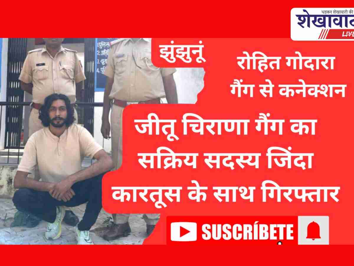 Video News: झुंझुनूं: हिस्ट्रीशीटर जितु चिराना की गैंग के गुर्गे को किया गिरफ्तार