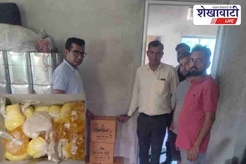 Food safety officers destroy adulterated sweets in Buhana Jhunjhunu