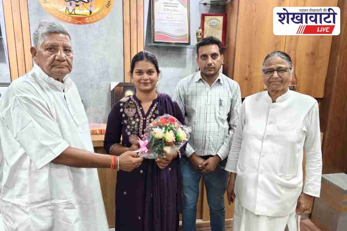 Sakshi Jangid selected as JEN in PHED Rajasthan, honored at JJT