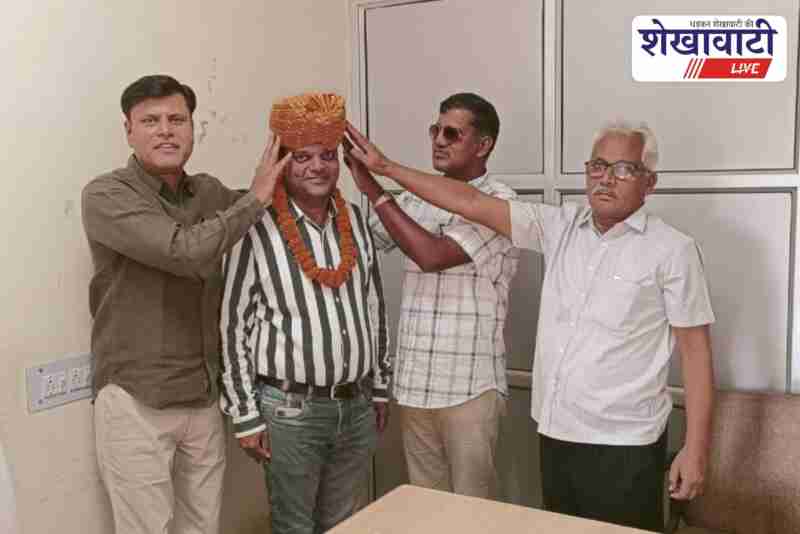Vikas Dara honoured at Jhunjhunu collectorate after promotion ceremony