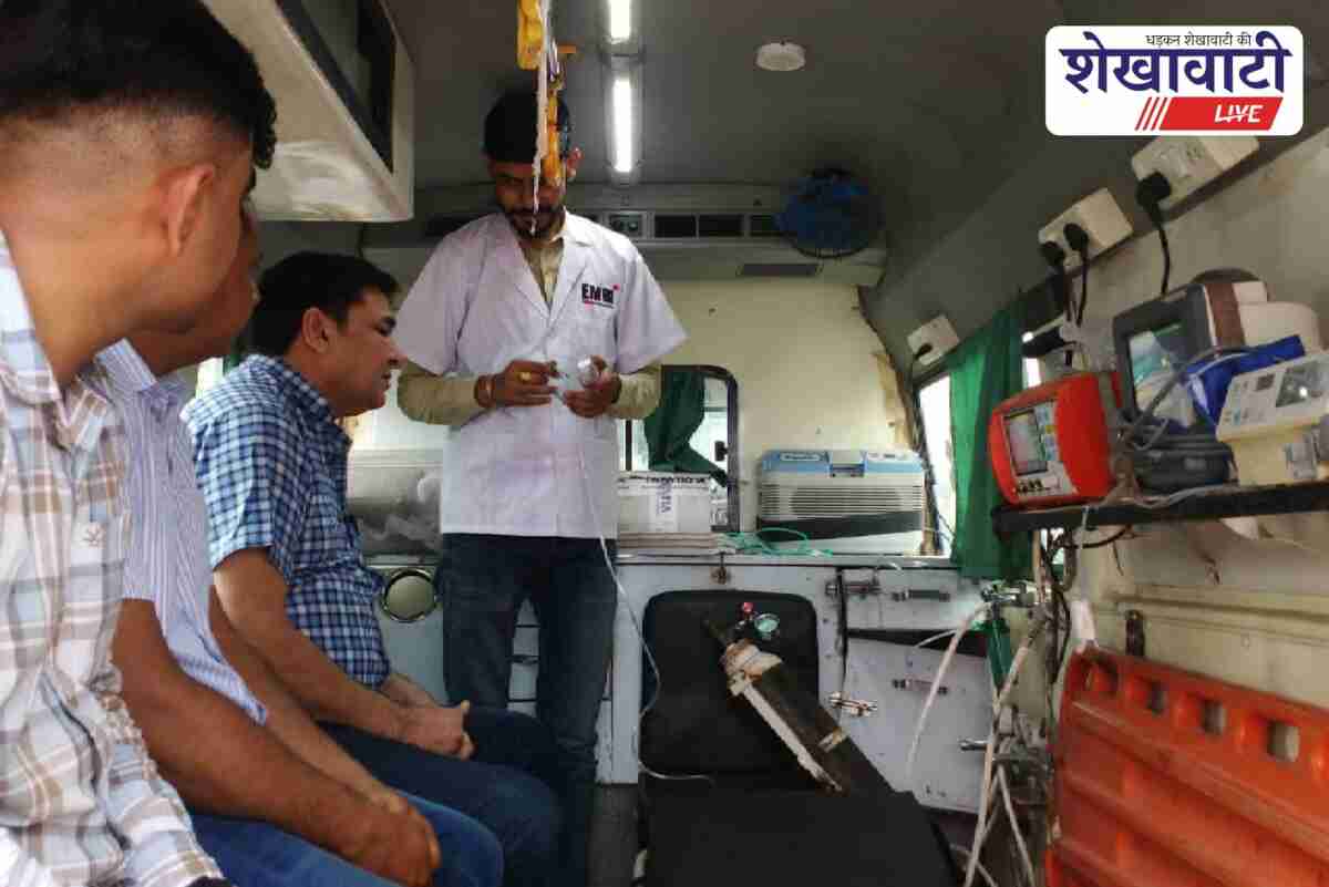 Deputy CMHO inspects 108 ambulance services in Sikar district