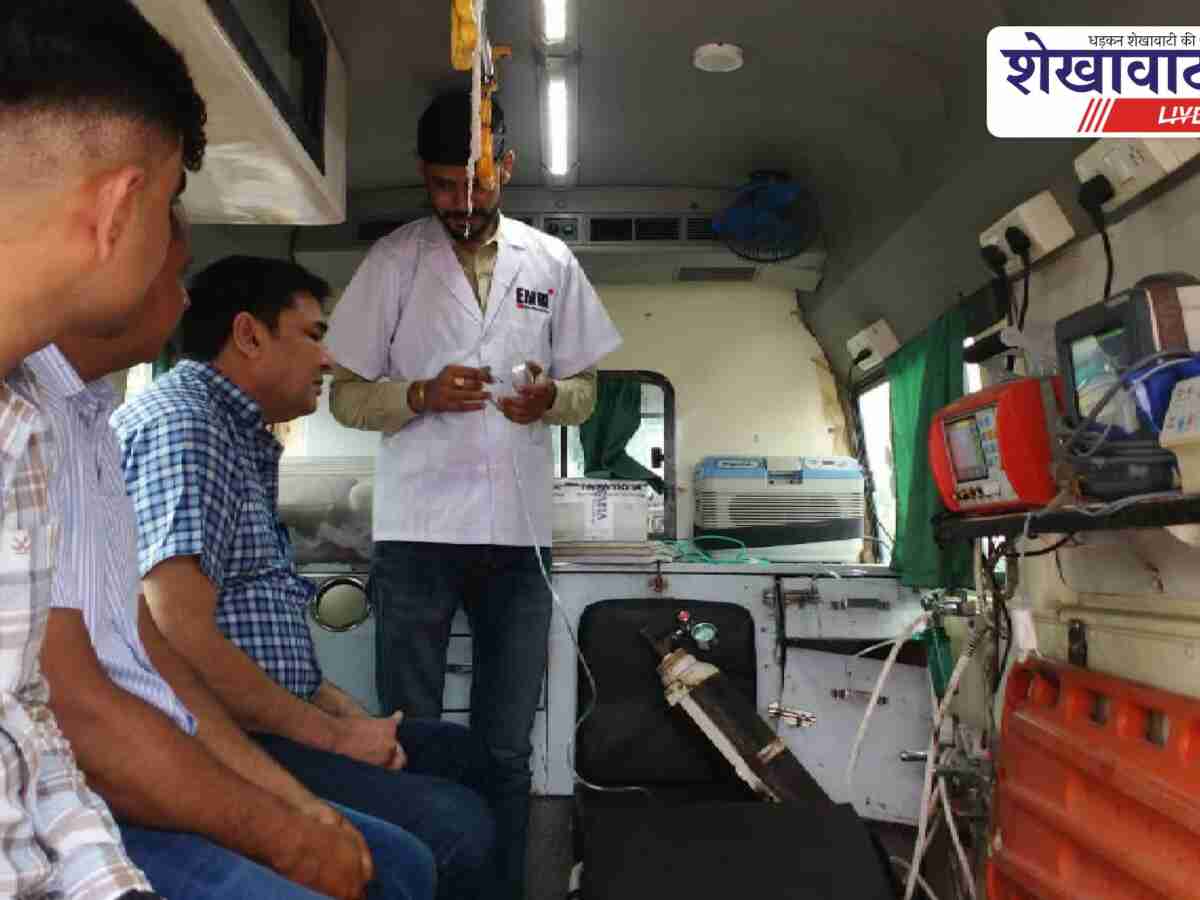 Sikar News: सीकर में 108 एम्बुलेंस का निरीक्षण