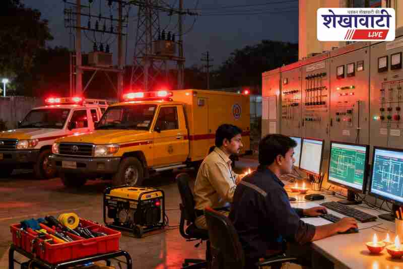 Sikar electricity department ensures uninterrupted power supply on Diwali