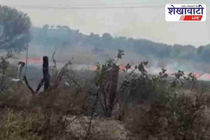 Fire in Fatehpur Ashash village caused by electric spark transformer