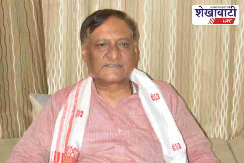 Rajendra Kumar Nayak addressing media on Seva Camps in Churu