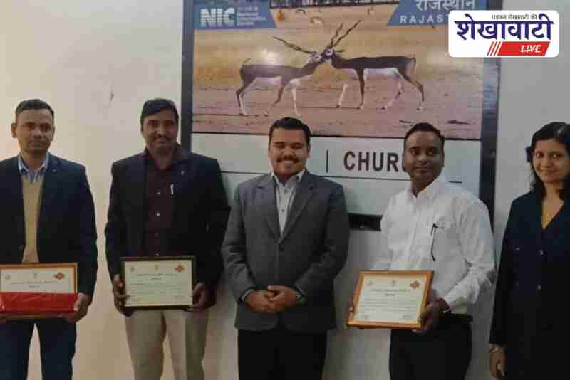 Churu election officer honours supervisors for 100 percent digitization