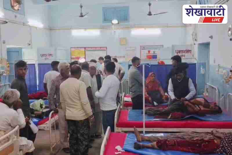 Two buses collide on NH11 in Ratangarh, passengers injured