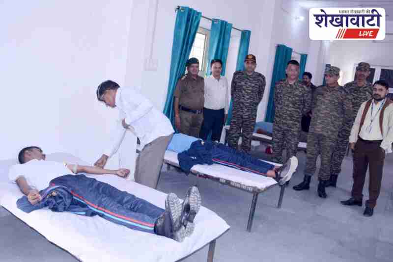 NCC cadets donate blood during mega camp in Churu headquarters