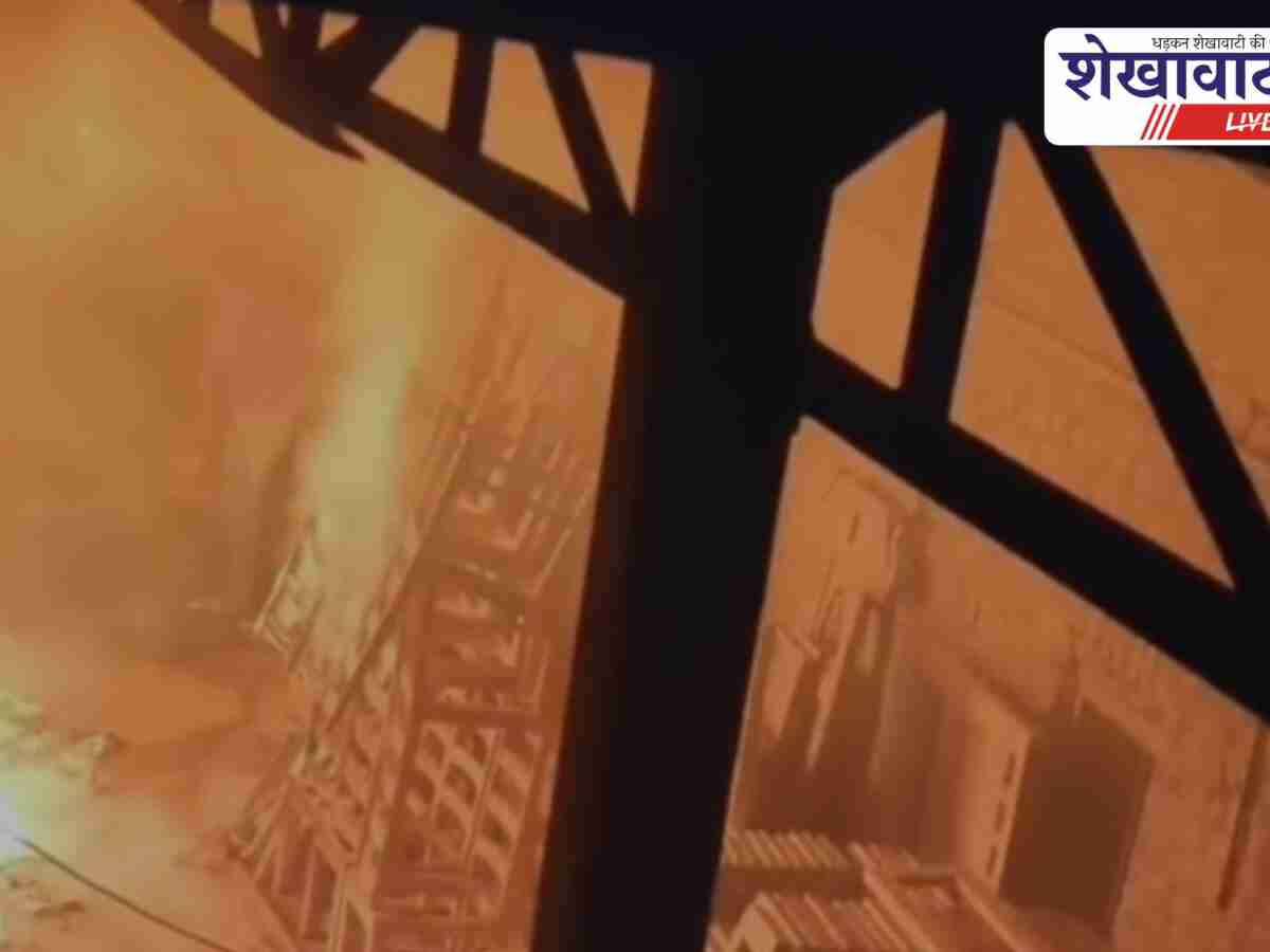 Churu News: रीको में हैंडीक्राफ्ट फैक्ट्री में भीषण आग, लाखों का नुकसान