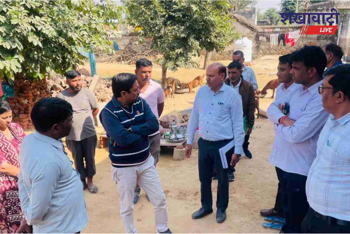 CEO Yadav inspects Jhunjhunu village panchayat works and cleanliness drive
