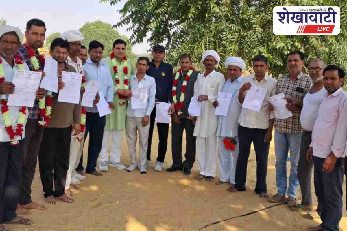Leaders form Youth Teja Sena during Jat Mahasangh meeting in Badau