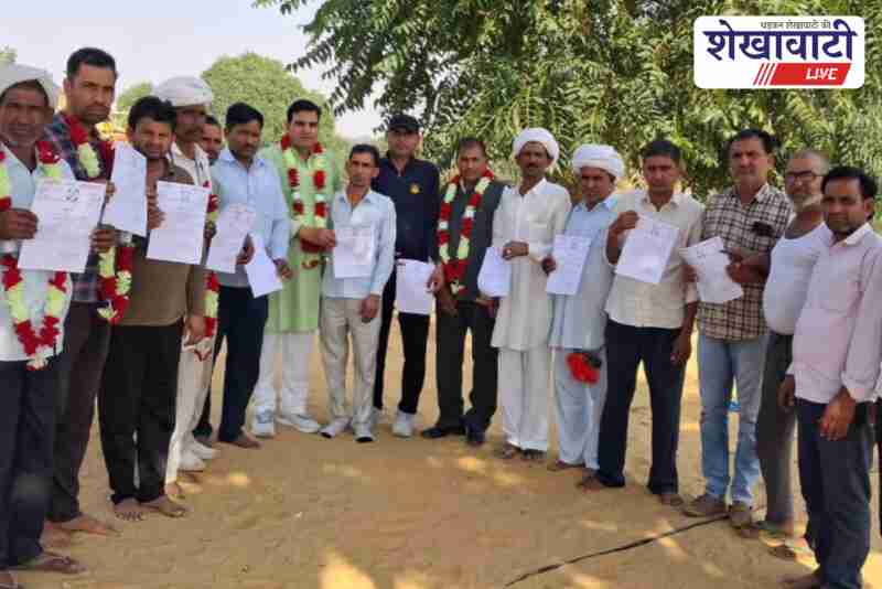 Leaders form Youth Teja Sena during Jat Mahasangh meeting in Badau