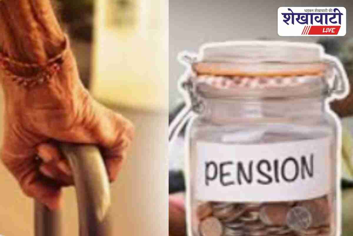 Jhunjhunu pensioners completing annual physical verification at eMitra center