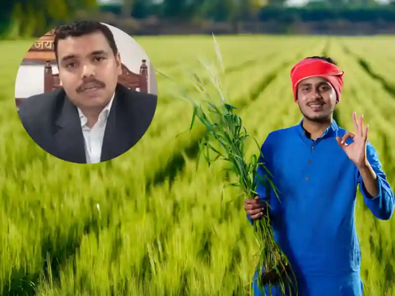 चूरू जिला कलक्टर अभिषेक सुराणा प्रधानमंत्री फसल बीमा योजना की समीक्षा बैठक में निर्देश देते हुए