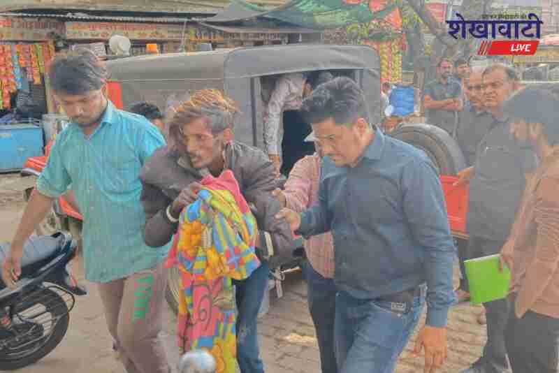 Sikar municipal team shelters homeless man during winter cold night