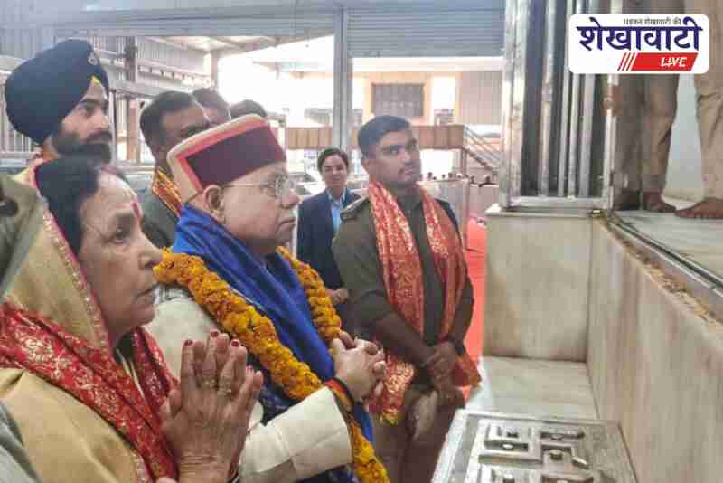 Himachal governor visits Khatu Shyam temple and offers prayers