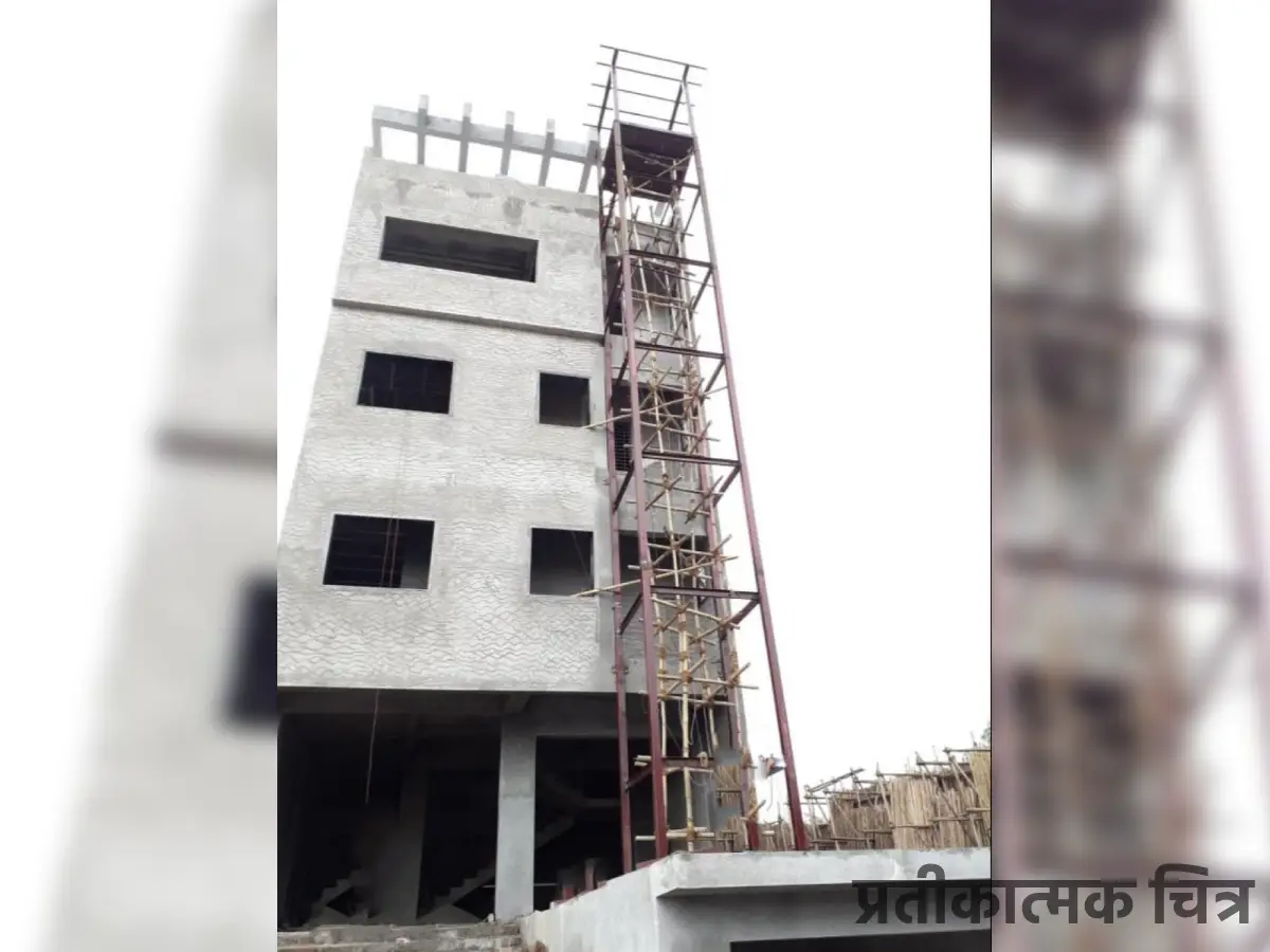 सीकर में निर्माणाधीन बिल्डिंग से 10 वर्षीय बच्ची की मौत: छठी मंजिल से लिफ्ट पैनल में गिरकर हादसा