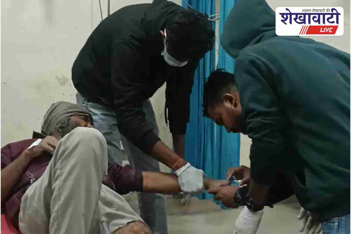 Pickup collision injures two bike riders on NH52 in Churu