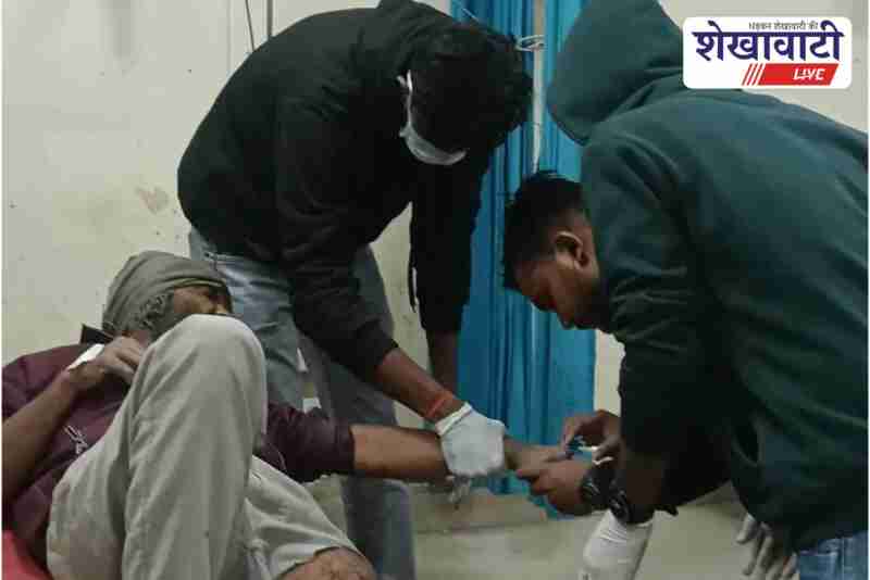 Pickup collision injures two bike riders on NH52 in Churu