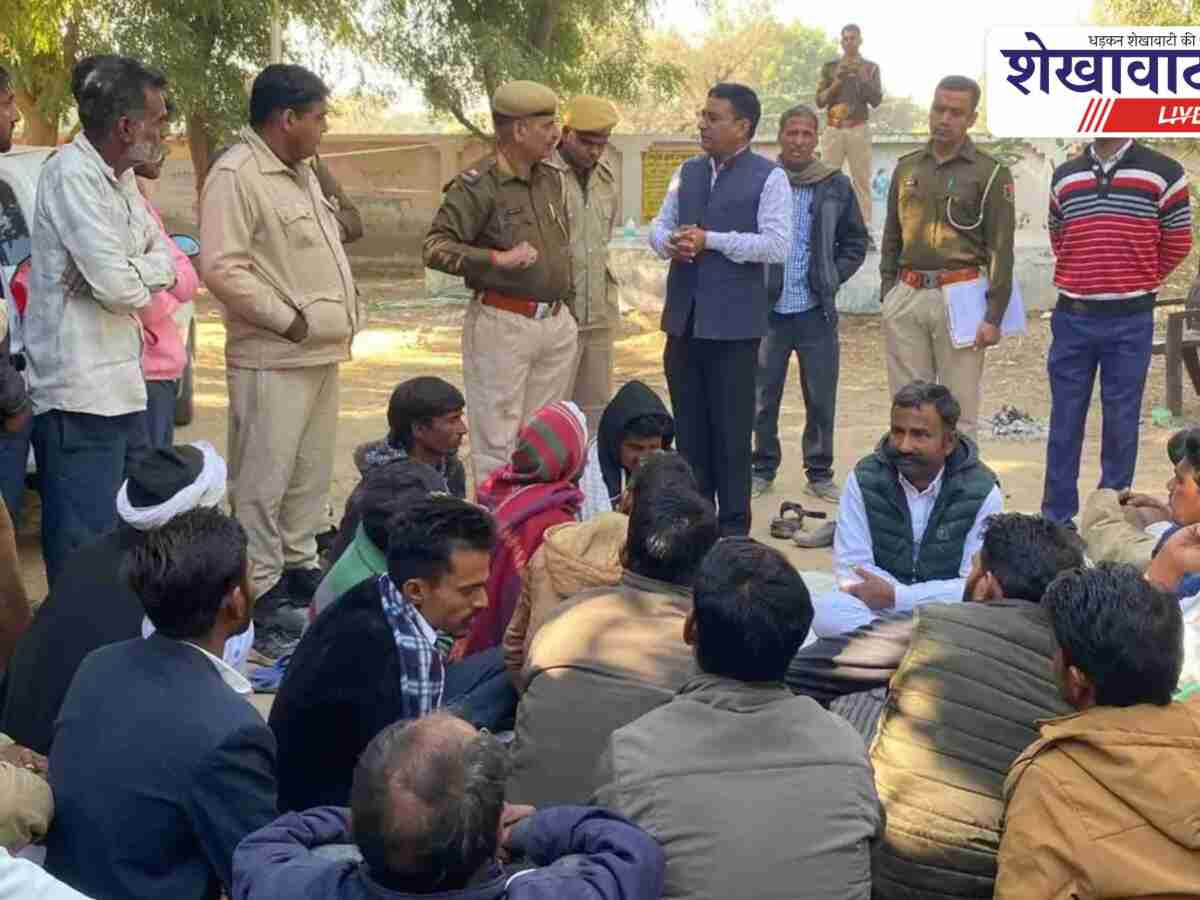 बीदासर में नाबालिग हत्या मामले को लेकर धरना जारी