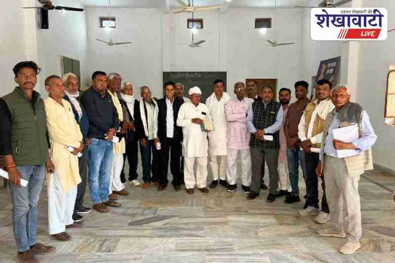 Jhunjhunu farmers meeting against smart meters at teachers building