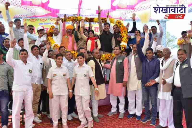 Bhoomi pujan ceremony of Tejaji Temple in Kyamsar