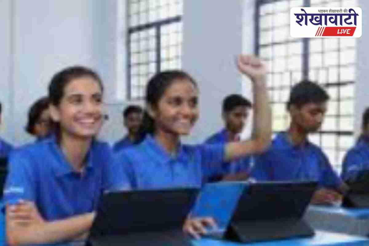 Students appearing for JNV class 6 entrance exam in Sikar