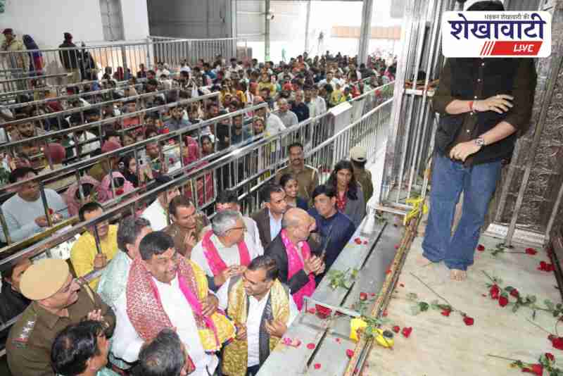 Minister Sanjay Sharma visits Khatu Shyam temple in Sikar