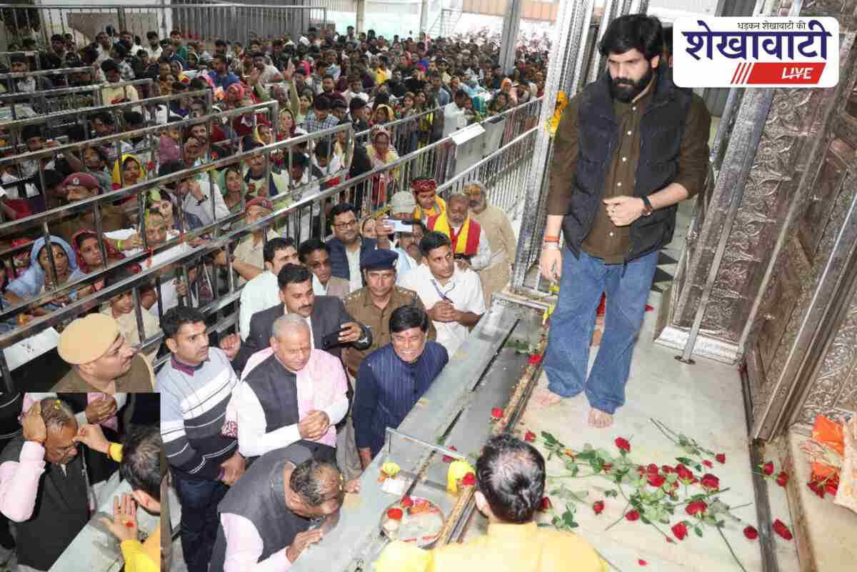Vasudev Devnani offers prayers at Khatu Shyam temple in Sikar