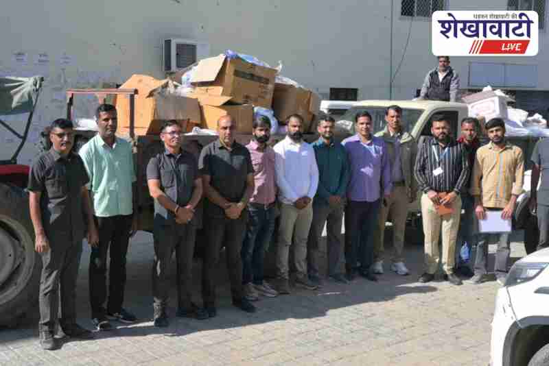 Sikar authorities seize banned single use plastic during inspection drive