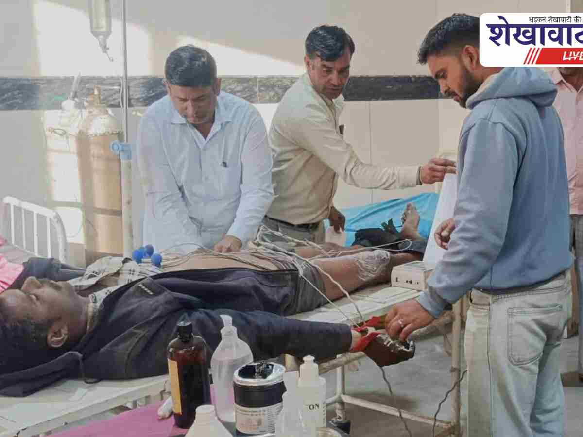 11 केवी लाइन से झुलसा लाइनमैन, सीकर रेफर