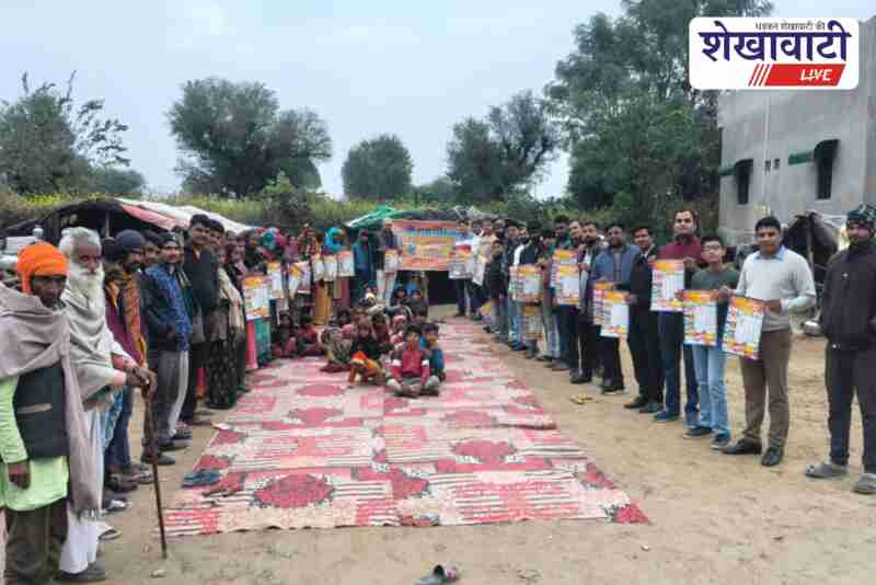 Chidawa NGO distributes food and warm clothes in slum area