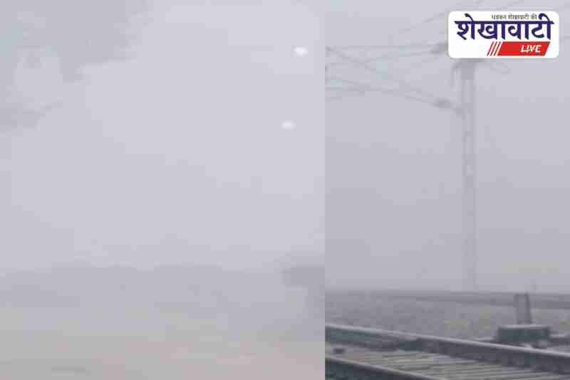 Ratangarh roads covered in dense fog during severe winter morning