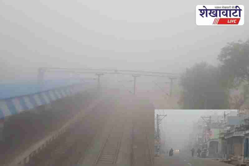 Dense fog disrupts traffic and daily life in Ratangarh town